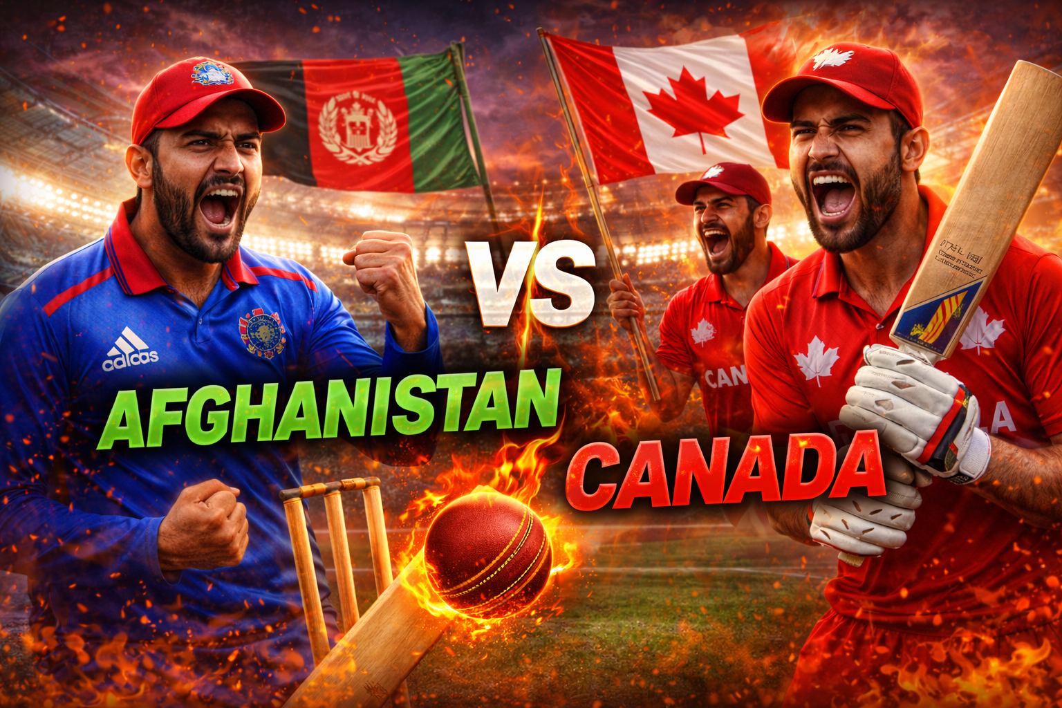 अफगानिस्तान vs कनाडा मैच जानकारी